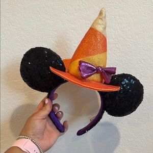 Disney Halloween Minnie Mouse Witch Hat Headband